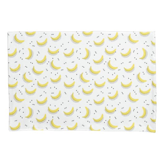 Geometrische bananen kussensloop (Voorkant-Links)