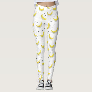 Geometrische bananen leggings