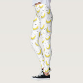 Geometrische bananen leggings (Links)
