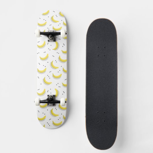 Geometrische bananen persoonlijk skateboard (Voorkant)