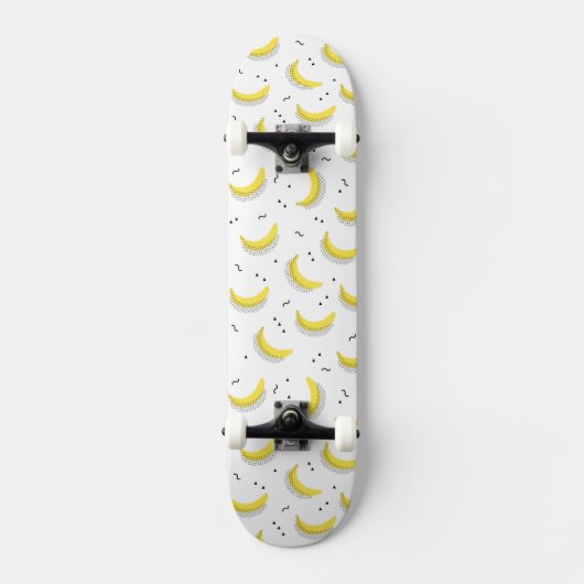 Geometrische bananen persoonlijk skateboard (Voorkant)