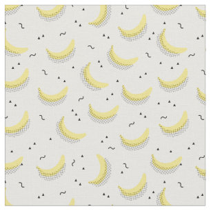 Geometrische bananen stof