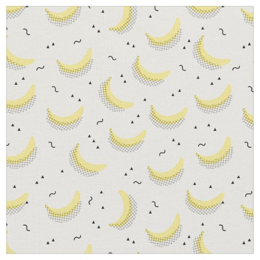 Geometrische bananen stof (Close Up)
