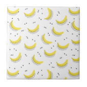 Geometrische bananen tegeltje (Voorkant)