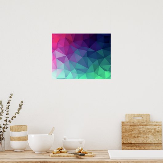 Geometrische barstPoster Poster (Keuken)