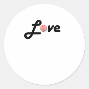 Geometrische Basketbal Vorm Lage Poly Basketbal GI Ronde Sticker