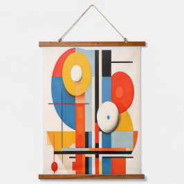 Geometrische Bauhaus minimalistische Abstracte kun Hangend Wandkleed