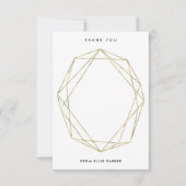 Geometrische Bedankt | Faux Gold (Voorkant)
