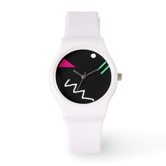 Geometrische beelden van middelbare school horloge (Voorkant)