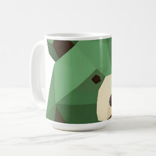 Geometrische Beer Kop Low Poly