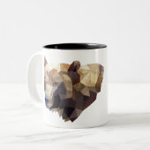 Geometrische beer mok (Voorkant links)