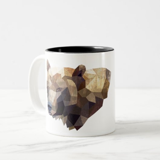 Geometrische beer mok (Voorkant links)