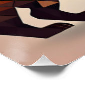 Geometrische Beer Mountain Art Perfect Poster (Hoek)