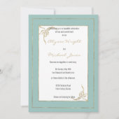 Geometrische beglazing van de mint groene goudstan kaart (Voorkant)