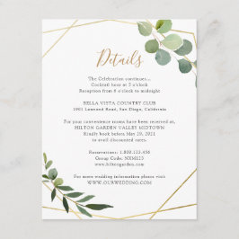 Geometrische begroeiing Eucalyptus informatie deta Informatiekaartje