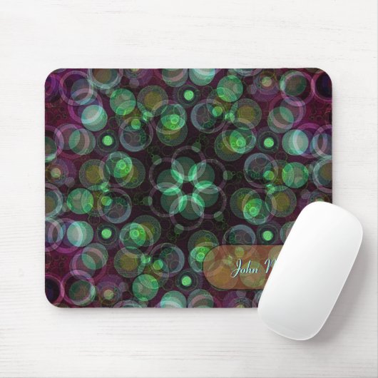 Geometrische belletjes Art Mousepad Muismat (Met muis)