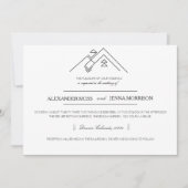 Geometrische berg | Modern Kaart (Voorkant)