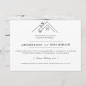 Geometrische berg | Modern  Kaart (Voorkant / Achterkant)