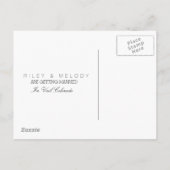 Geometrische berg | Modern Sla de datum op Aankondigingskaart (Achterkant)