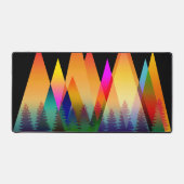 GEOMETRISCHE BERGDRIEHOEK KLEURRIJKE VORM BUREAUMAT (Voorkant)