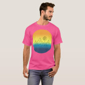 Geometrische bergen t-shirt (Voorkant volledig)