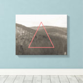 Geometrische bergketen canvas afdruk (Insitu (Houten vloer))