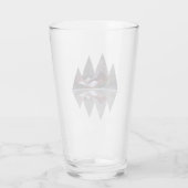 Geometrische bergscène glas (Achterkant)