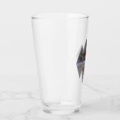 Geometrische bergscène glas (Rechts)