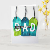 Geometrische Best Dad-spandoekaart Kaart (Gele Bloem)