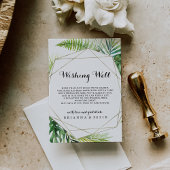 Geometrische bestemming Bruiloft Wishing Well Informatiekaartje