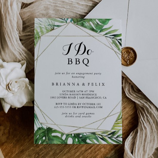 Geometrische bestemming Ik doe BBQ Engagement Part Kaart