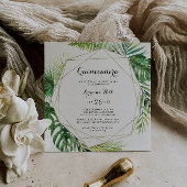 Geometrische bestemming Kalligrafie Quinceañera Kaart