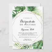 Geometrische Bestemming Spaans Vrijgezellenfeest Kaart (Voorkant)