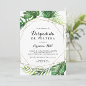 Geometrische Bestemming Spaans Vrijgezellenfeest Kaart (Staand voorkant)