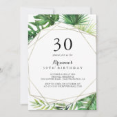 Geometrische bestemming Tropische 30e verjaardagsf Kaart (Voorkant)