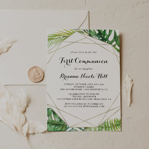 Geometrische bestemming Tropische eerste communie Kaart