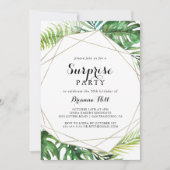 Geometrische Bestemming Tropische Verrassingsparti Kaart (Voorkant)