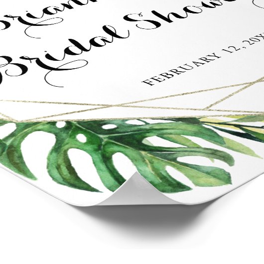 Geometrische bestemming Vrijgezellenfeest Welkomst Poster (Hoek)