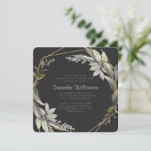 Geometrische bevestiging van modern gebladerte kaart (Staand voorkant)