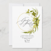 Geometrische Bierwilgen Tuinfeest Kaart (Voorkant)