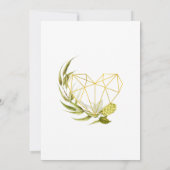 Geometrische Bierwilgen Tuinfeest Kaart (Achterkant)