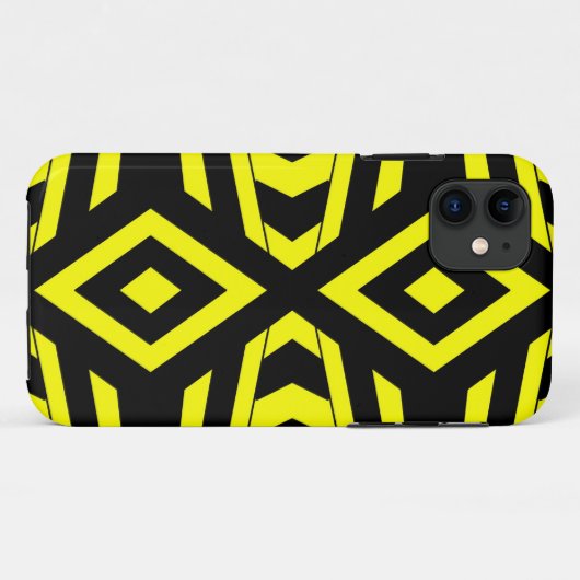 Geometrische bijen Case-Mate iPhone case (Achterkant (horizontaal))