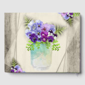 Geometrische bijtende brute bruinbruidjes die een  gastenboek (Achterkant)