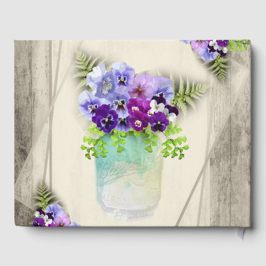 Geometrische bijtende brute bruinbruidjes die een  gastenboek (Achterkant)