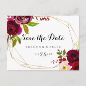 Geometrische bijtende, horizontale vlakke bewaarda briefkaart (Voorkant)