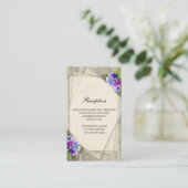 Geometrische bijtende legante bruidjes weddenschap informatiekaartje (Staand voorkant)