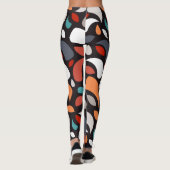 Geometrische bladeren leggings (Achterkant)