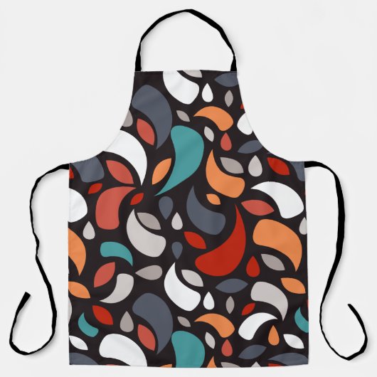 Geometrische bladeren schort (Voorkant)