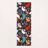 geometrische bladeren yogamat (Achterkant)