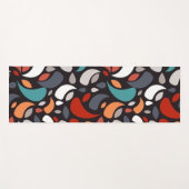 geometrische bladeren yogamat (Voorkant (horizontaal))